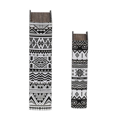 Geometric Design Set of 2 Book Boxes at Online8 Furniture Auckland NZ