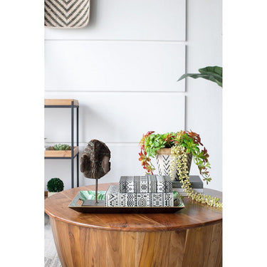 Geometric Design Set of 2 Book Boxes at Online8 Furniture Auckland NZ