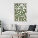 Geometric Hand Printed Framed Canvas Wall Art at Online8 Furniture Auckland NZ