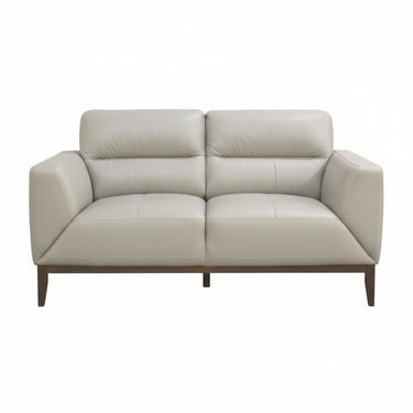Georgia Leather 2 Seater Sofa - Gun Metal at Online8 Furniture Auckland NZ