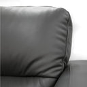 Georgia Leather 2 Seater Sofa - Gun Metal at Online8 Furniture Auckland NZ