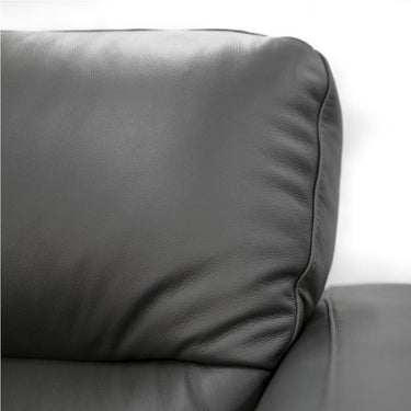 Georgia Leather 2 Seater Sofa - Gun Metal at Online8 Furniture Auckland NZ