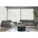 Georgia Leather 2 Seater Sofa - Gun Metal at Online8 Furniture Auckland NZ