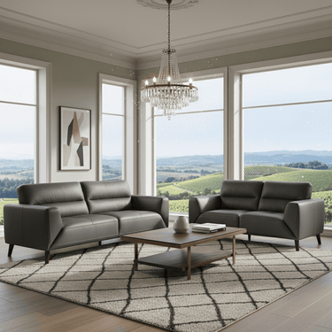Georgia Leather Lounge Suite - 3+2 Seater at Online8 Furniture Auckland NZ