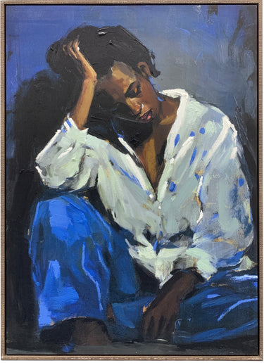 Gilded Twilight Hand Painted Framed Canvas Wall Art at Online8 Furniture Auckland NZ