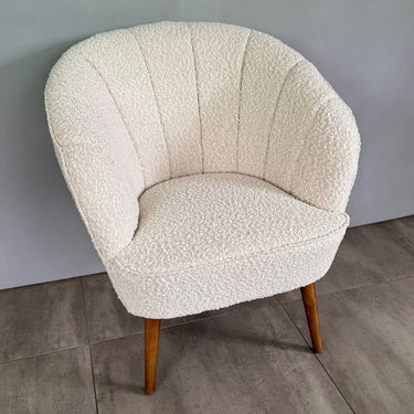 Gina Boucle Casual Armchair - Wheat at Online8 Furniture Auckland NZ