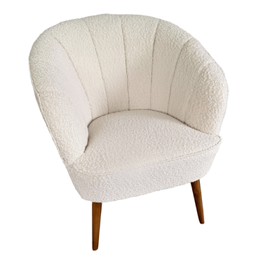 Gina Boucle Casual Armchair - Wheat at Online8 Furniture Auckland NZ