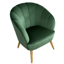 Gina Velvet Casual Armchair - Green at Online8 Furniture Auckland NZ