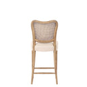 Giverny Bar Stool | Cream Linen & Oak at Online8 Furniture Auckland NZ