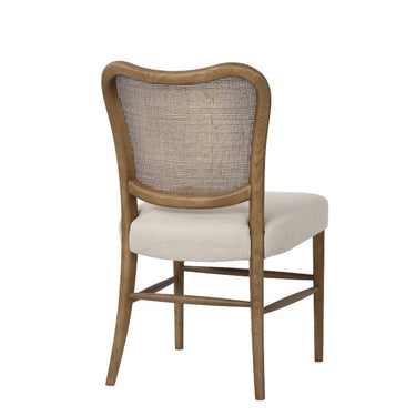 Giverny Dining Chair with Rattan Back at Online8 Furniture Auckland NZ
