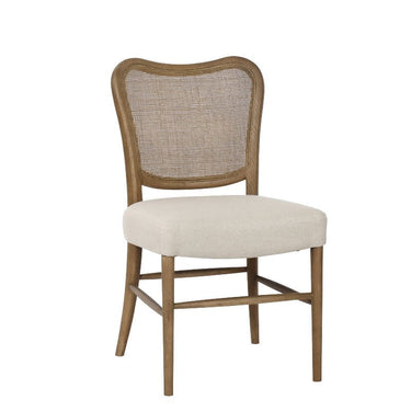 Giverny Dining Chair with Rattan Back at Online8 Furniture Auckland NZ