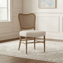 Giverny Dining Chair with Rattan Back at Online8 Furniture Auckland NZ