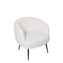 Glam Club Boucle Chair - Cream at Online8 Furniture Auckland NZ