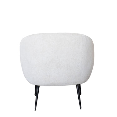 Glam Club Boucle Chair - Cream at Online8 Furniture Auckland NZ