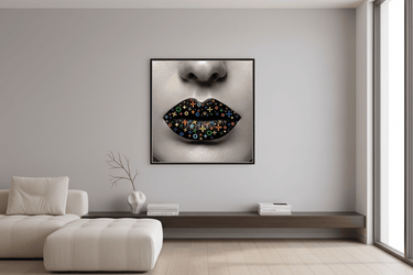 Glamour Lips Canvas Wall Art at Online8 Furniture Auckland NZ