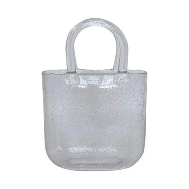 Glass Bag Vase 1 at Online8 Furniture Auckland NZ