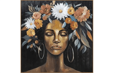 Goddess Framed Canvas Art - Natural at Online8 Furniture Auckland NZ