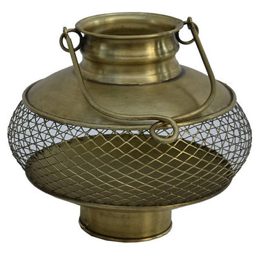 Gold Candle Holder - Medium at Online8 Furniture Auckland NZ
