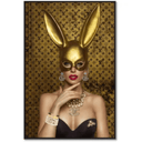 Gold Masquerade Canvas Wall Art at Online8 Furniture Auckland NZ