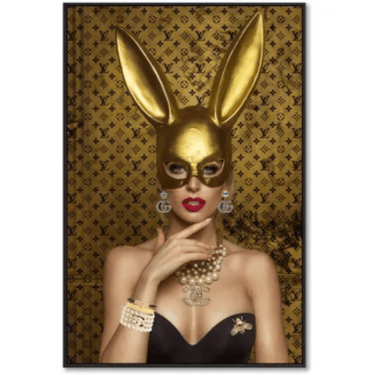 Gold Masquerade Canvas Wall Art at Online8 Furniture Auckland NZ