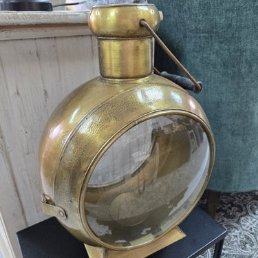 Gold Metal Lantern - Large at Online8 Furniture Auckland NZ