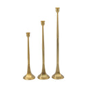 Gold Taper Candle Holder - Set of 3 at Online8 Furniture Auckland NZ