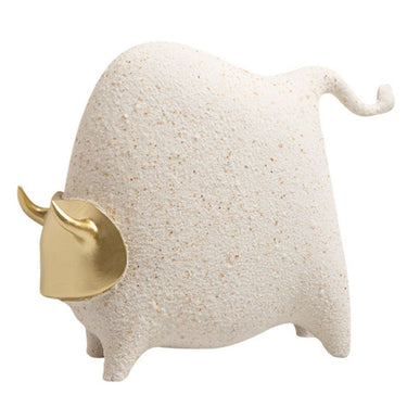 Golden Face Bull Statue Large at Online8 Furniture Auckland NZ