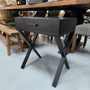 Granada Bedside Table - Black at Online8 Furniture Auckland NZ