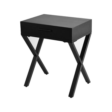 Granada Bedside Table - Black at Online8 Furniture Auckland NZ