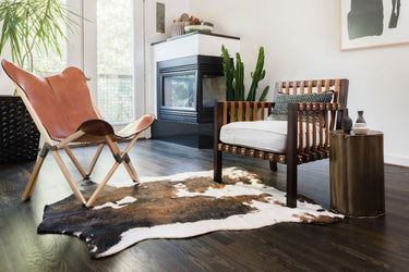 Grand Canyon Faux Hide Rug - Beige/Brown 152x198cm at Online8 Furniture Auckland NZ