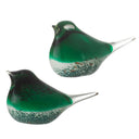 Green Glass Birds Set of 2 at Online8 Furniture Auckland NZ
