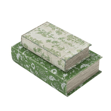Green Leaf Book Box Set of 2 at Online8 Furniture Auckland NZ