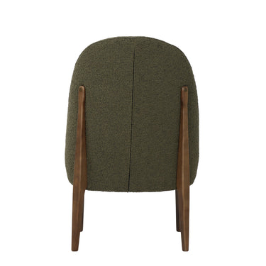 Hamberg Boucle Dining Chair - Olive at Online8 Furniture Auckland NZ