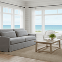 Hampton 3.5 Seater Slip Cover Sofa - Cool Grey at Online8 Furniture Auckland NZ