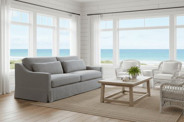 Hampton 3.5 Seater Slip Cover Sofa - Cool Grey at Online8 Furniture Auckland NZ