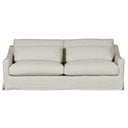 Hampton 3.5 Seater Slipcover Sofa in Salt & Pepper cotton-linen over a solid sprung timber frame