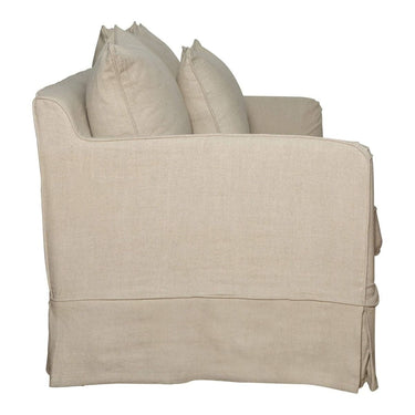 Hamptons 2-Seater Slipcover Sofa Bed - Beige at Online8 Furniture Auckland NZ
