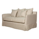 Hamptons 2-Seater Slipcover Sofa Bed - Beige at Online8 Furniture Auckland NZ
