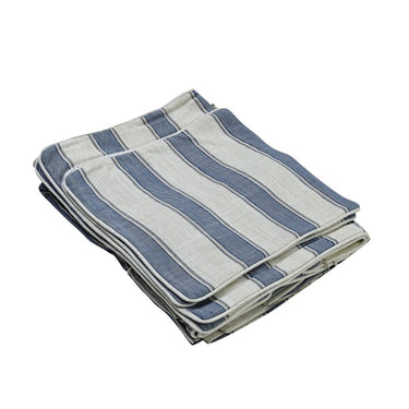 Hamptons 2-Seater Slipcover Sofa Bed - Blue Sky Stripes at Online8 Furniture Auckland NZ