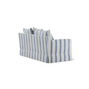 Hamptons 2-Seater Slipcover Sofa Bed - Blue Sky Stripes at Online8 Furniture Auckland NZ