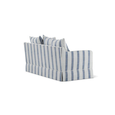 Hamptons 2-Seater Slipcover Sofa Bed - Blue Sky Stripes at Online8 Furniture Auckland NZ