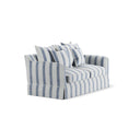 Hamptons 2-Seater Slipcover Sofa Bed - Blue Sky Stripes at Online8 Furniture Auckland NZ