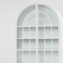 Hamptons Arched Glass Doors Cabinet - White at Online8 Furniture Auckland NZ
