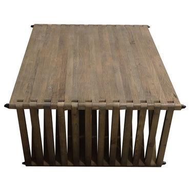 Hamptons Reclaimed Elm Wood Coffee Table at Online8 Furniture Auckland NZ