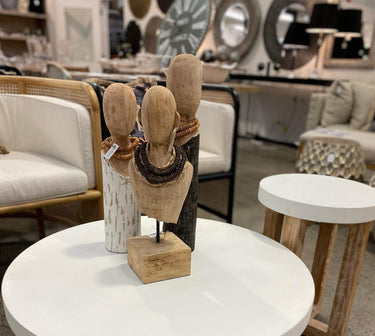 Hand Carved Log Bust 45cm at Online8 Furniture Auckland NZ