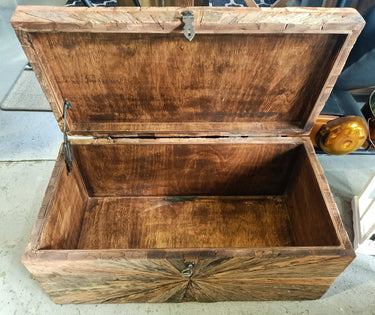 Hand Carved Trunk Chest | Coffee Table at Online8 Furniture Auckland NZ