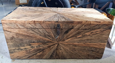 Hand Carved Trunk Chest | Coffee Table at Online8 Furniture Auckland NZ