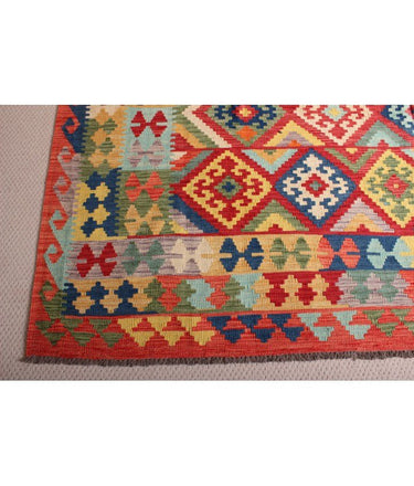 Hand Knotted Afghan Kilim Rug - 400x270 at Online8 Furniture Auckland NZ