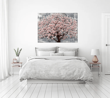 Hand Painted Flower Painting on Stretched Canvas at Online8 Furniture Auckland NZ