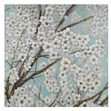Hand Painted Flower Painting on Stretched Canvas at Online8 Furniture Auckland NZ